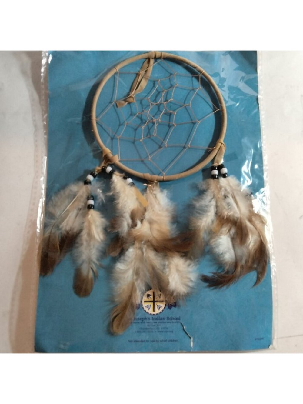 Dreamcatcher Feathers Beads Native American Handmade Lakota Sioux